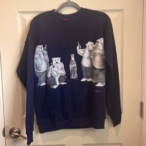 Vintage 1996 Coca Cola Coke Bears Sweatshirt size medium GUC